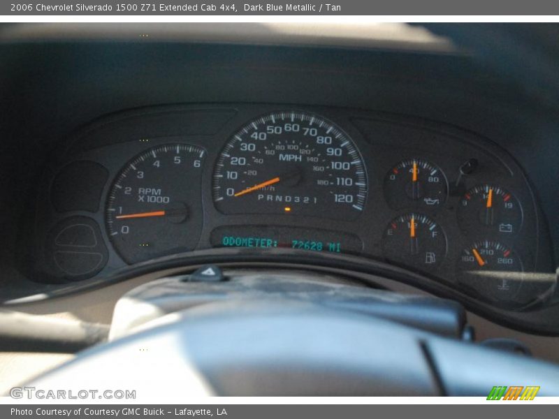 Dark Blue Metallic / Tan 2006 Chevrolet Silverado 1500 Z71 Extended Cab 4x4