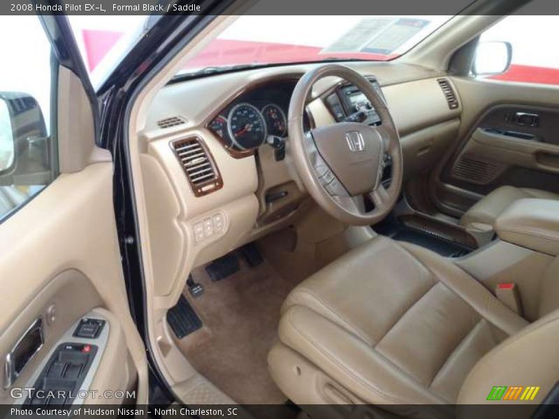 Formal Black / Saddle 2008 Honda Pilot EX-L