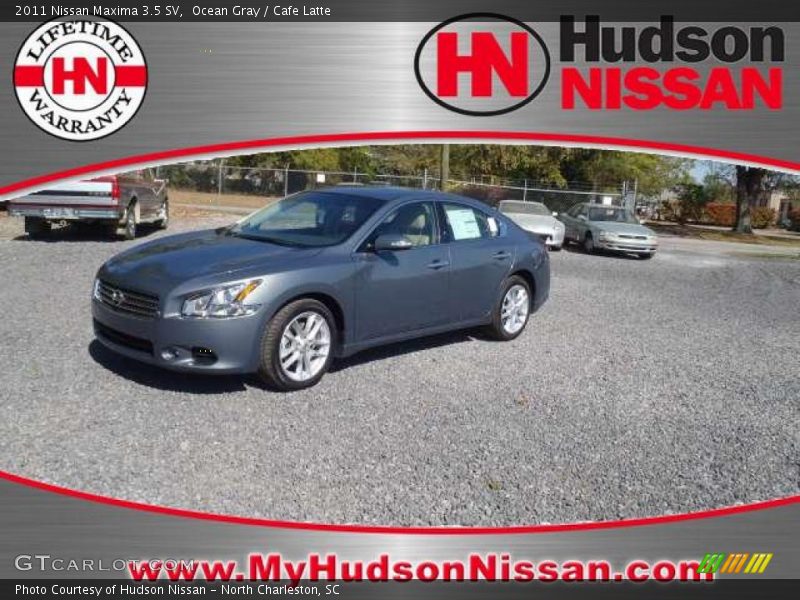 Ocean Gray / Cafe Latte 2011 Nissan Maxima 3.5 SV