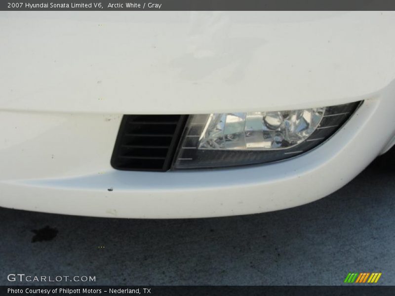 Arctic White / Gray 2007 Hyundai Sonata Limited V6
