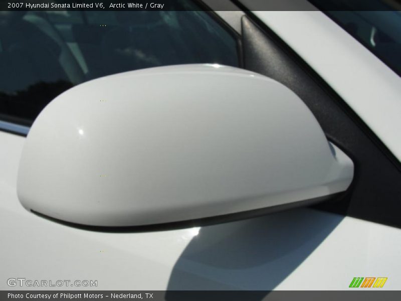 Arctic White / Gray 2007 Hyundai Sonata Limited V6