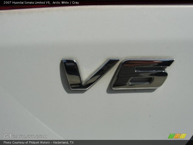 Arctic White / Gray 2007 Hyundai Sonata Limited V6