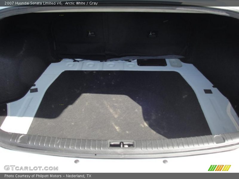 Arctic White / Gray 2007 Hyundai Sonata Limited V6