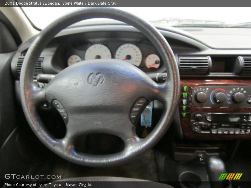 Stone White / Dark Slate Gray 2001 Dodge Stratus SE Sedan