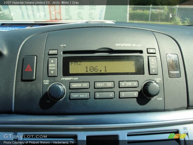 Arctic White / Gray 2007 Hyundai Sonata Limited V6