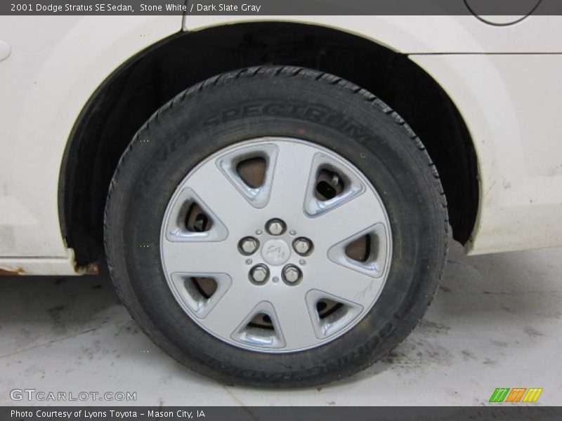 Stone White / Dark Slate Gray 2001 Dodge Stratus SE Sedan