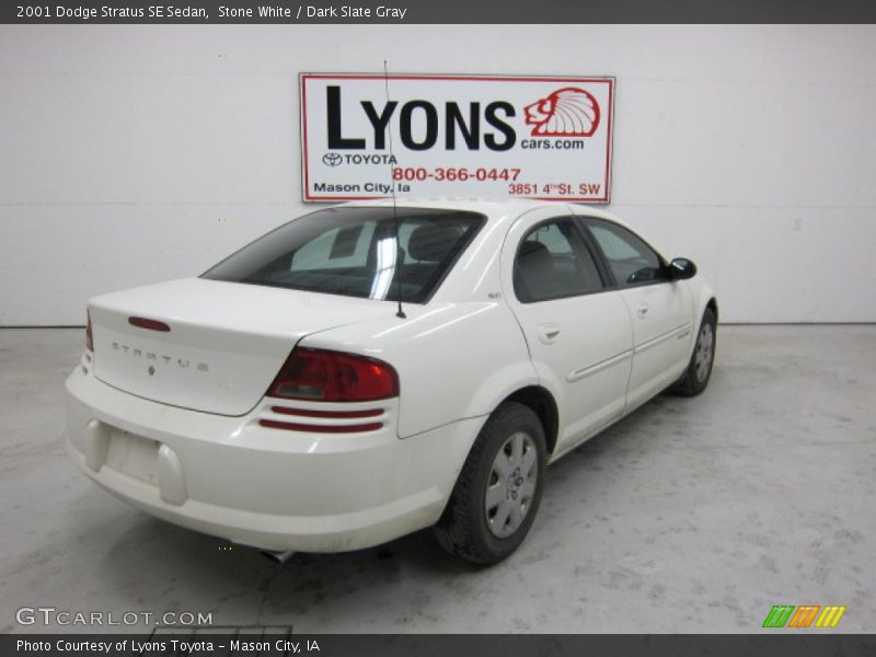 Stone White / Dark Slate Gray 2001 Dodge Stratus SE Sedan