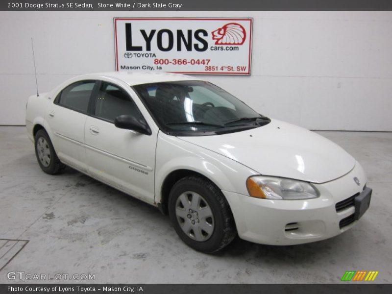 Stone White / Dark Slate Gray 2001 Dodge Stratus SE Sedan