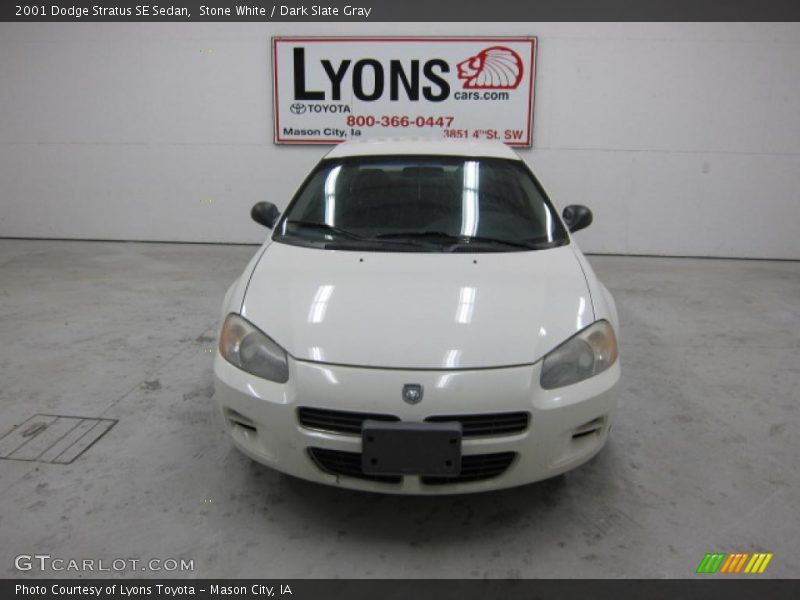 Stone White / Dark Slate Gray 2001 Dodge Stratus SE Sedan