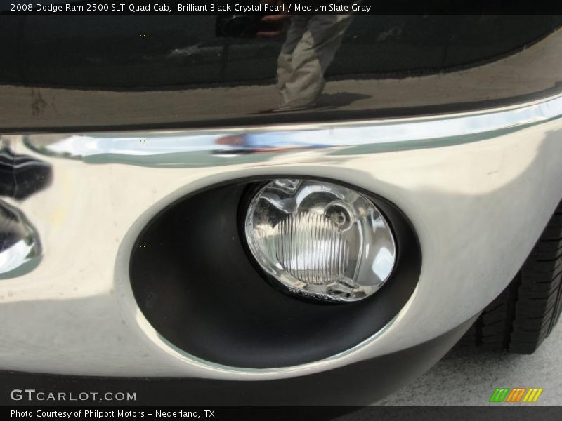 Brilliant Black Crystal Pearl / Medium Slate Gray 2008 Dodge Ram 2500 SLT Quad Cab