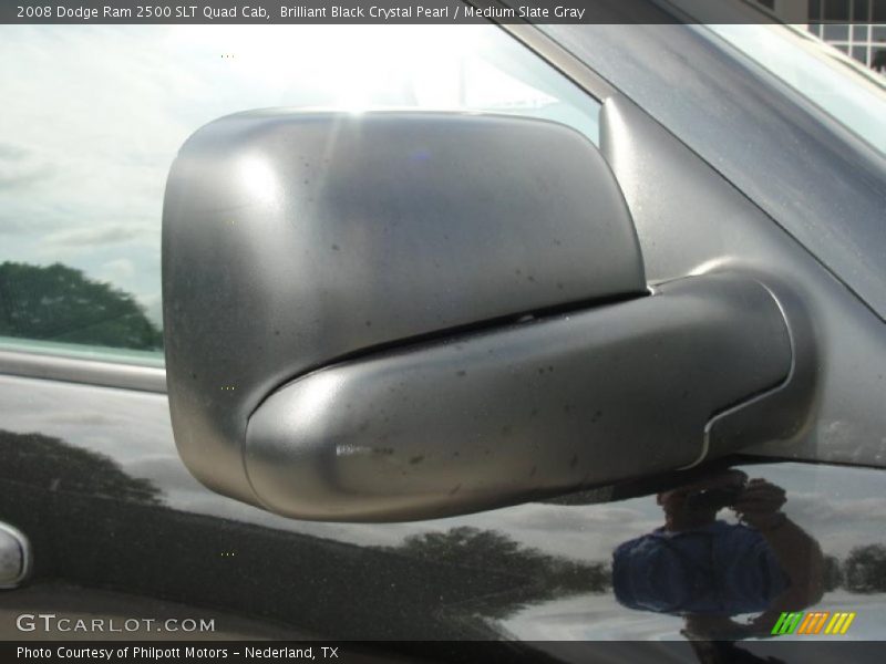 Brilliant Black Crystal Pearl / Medium Slate Gray 2008 Dodge Ram 2500 SLT Quad Cab