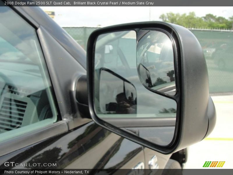 Brilliant Black Crystal Pearl / Medium Slate Gray 2008 Dodge Ram 2500 SLT Quad Cab