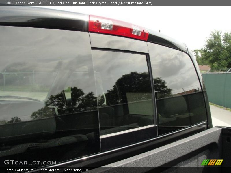 Brilliant Black Crystal Pearl / Medium Slate Gray 2008 Dodge Ram 2500 SLT Quad Cab