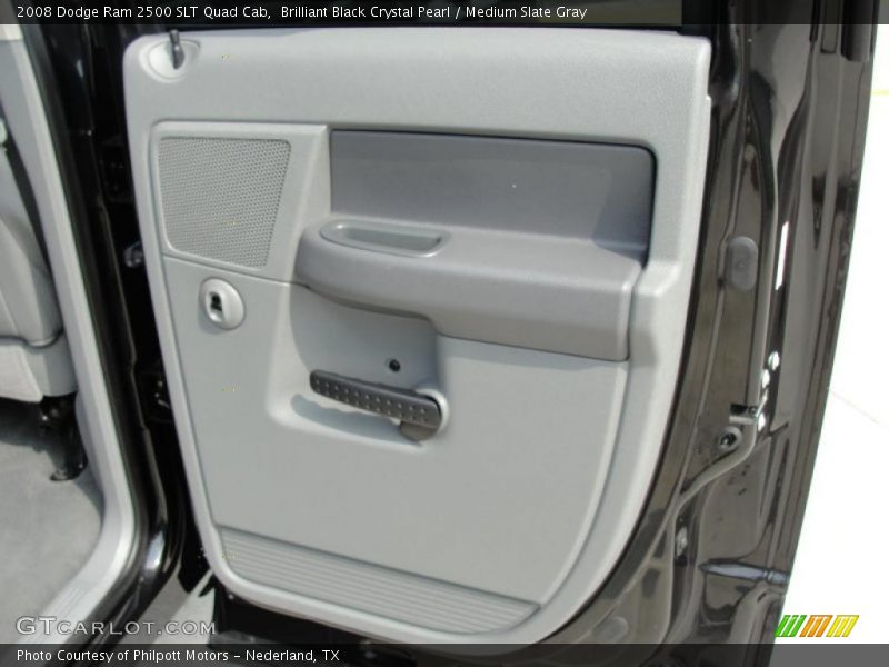 Brilliant Black Crystal Pearl / Medium Slate Gray 2008 Dodge Ram 2500 SLT Quad Cab