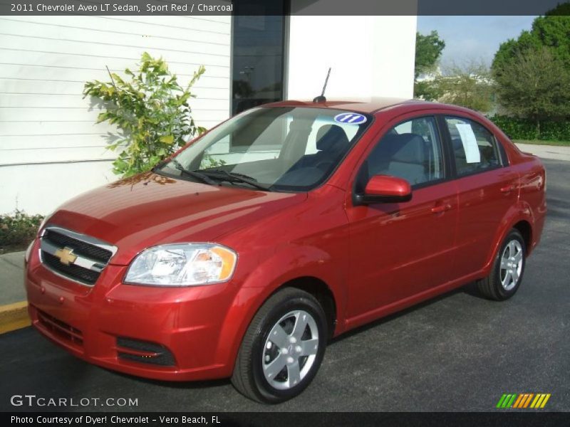 Sport Red / Charcoal 2011 Chevrolet Aveo LT Sedan