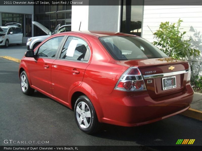 Sport Red / Charcoal 2011 Chevrolet Aveo LT Sedan