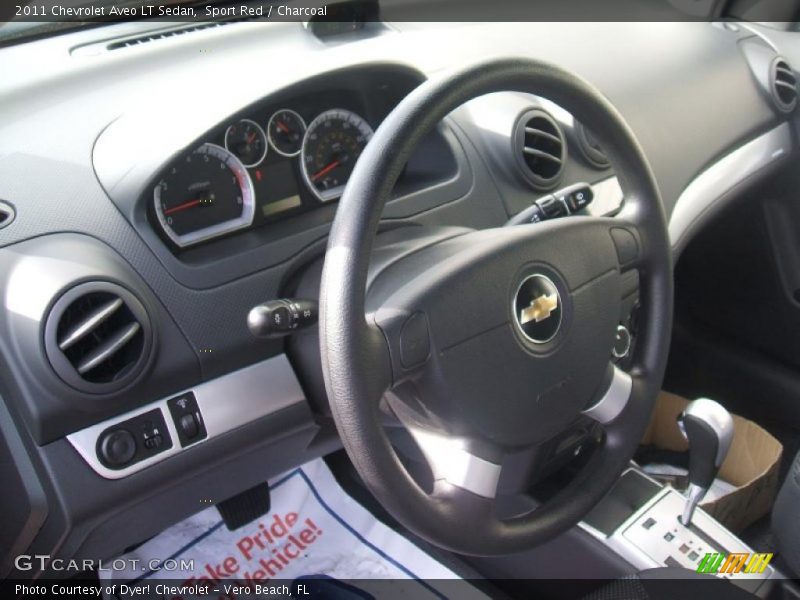 Sport Red / Charcoal 2011 Chevrolet Aveo LT Sedan