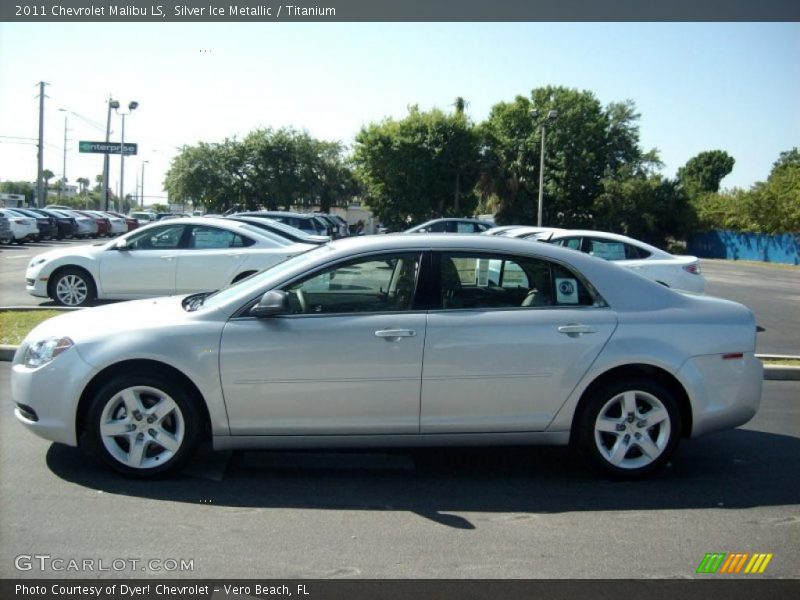 Silver Ice Metallic / Titanium 2011 Chevrolet Malibu LS