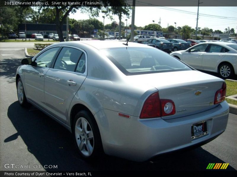 Silver Ice Metallic / Titanium 2011 Chevrolet Malibu LS
