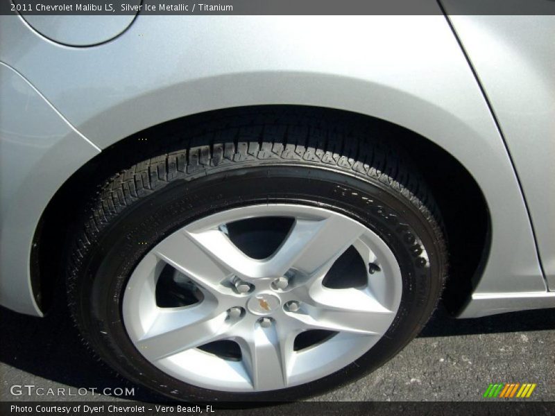 Silver Ice Metallic / Titanium 2011 Chevrolet Malibu LS