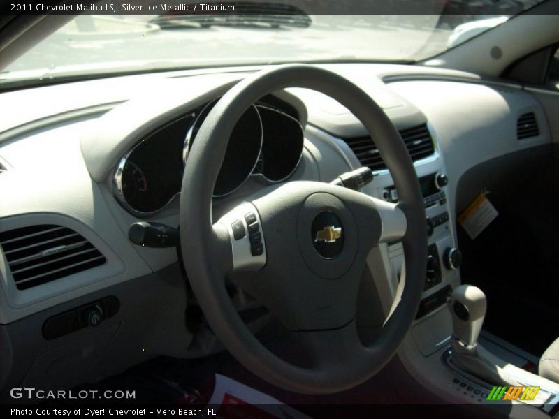 Silver Ice Metallic / Titanium 2011 Chevrolet Malibu LS