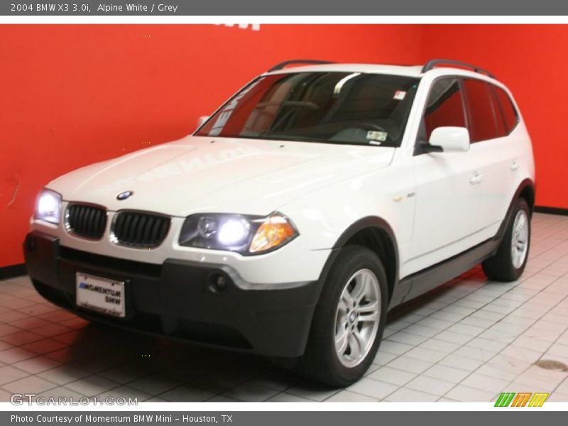 Alpine White / Grey 2004 BMW X3 3.0i