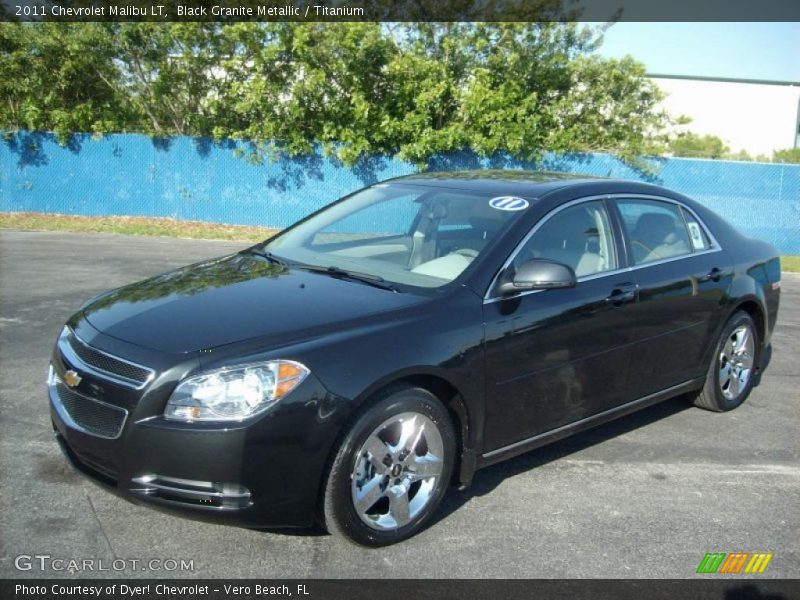 Black Granite Metallic / Titanium 2011 Chevrolet Malibu LT