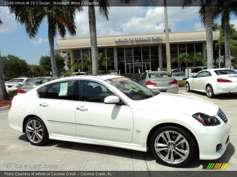 Moonlight White / Graphite 2008 Infiniti M 35 S Sedan