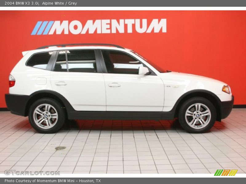 Alpine White / Grey 2004 BMW X3 3.0i