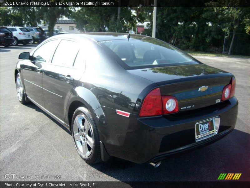 Black Granite Metallic / Titanium 2011 Chevrolet Malibu LT