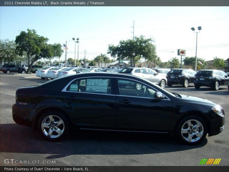 Black Granite Metallic / Titanium 2011 Chevrolet Malibu LT