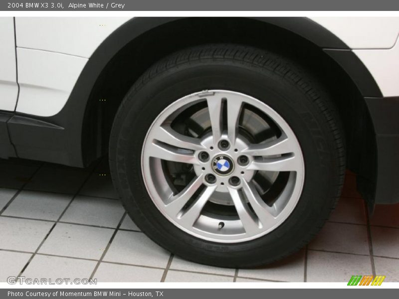Alpine White / Grey 2004 BMW X3 3.0i