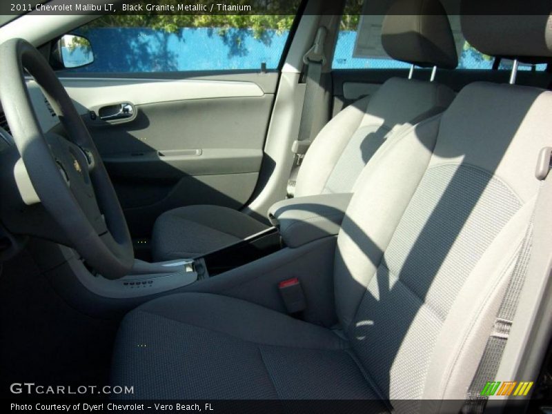 Black Granite Metallic / Titanium 2011 Chevrolet Malibu LT