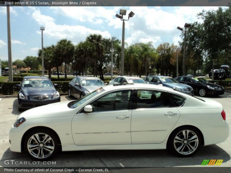 Moonlight White / Graphite 2008 Infiniti M 35 S Sedan
