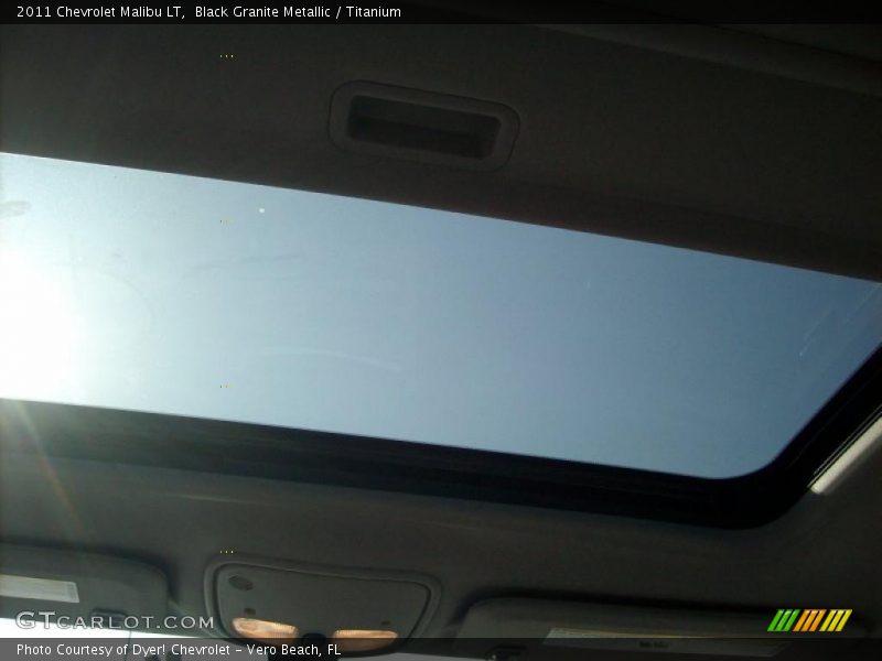 Black Granite Metallic / Titanium 2011 Chevrolet Malibu LT