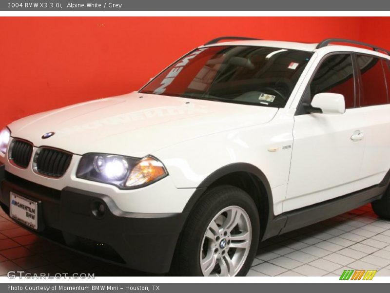 Alpine White / Grey 2004 BMW X3 3.0i