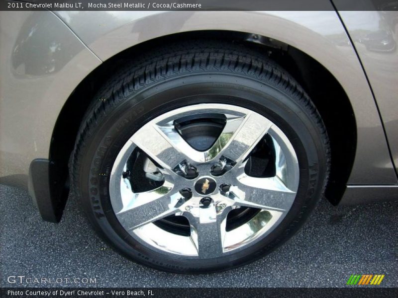 Mocha Steel Metallic / Cocoa/Cashmere 2011 Chevrolet Malibu LT