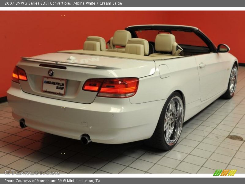 Alpine White / Cream Beige 2007 BMW 3 Series 335i Convertible