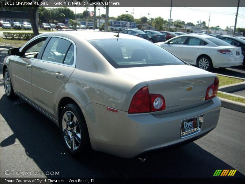 Gold Mist Metallic / Cocoa/Cashmere 2011 Chevrolet Malibu LT