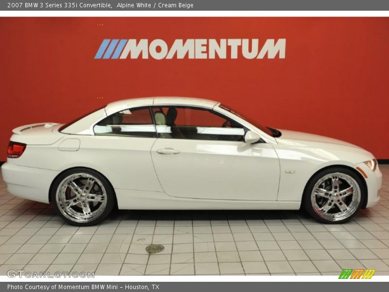Alpine White / Cream Beige 2007 BMW 3 Series 335i Convertible