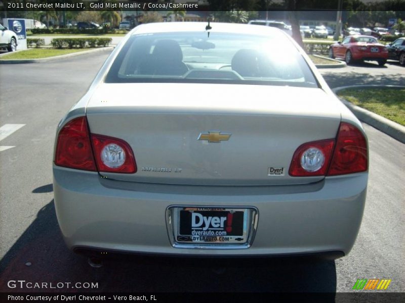 Gold Mist Metallic / Cocoa/Cashmere 2011 Chevrolet Malibu LT