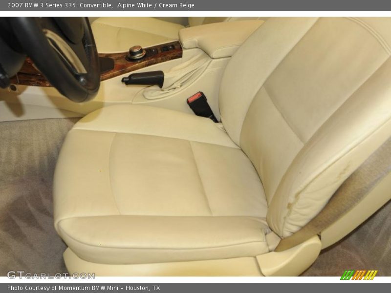 Alpine White / Cream Beige 2007 BMW 3 Series 335i Convertible