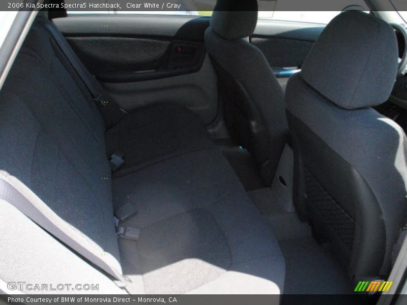 Clear White / Gray 2006 Kia Spectra Spectra5 Hatchback