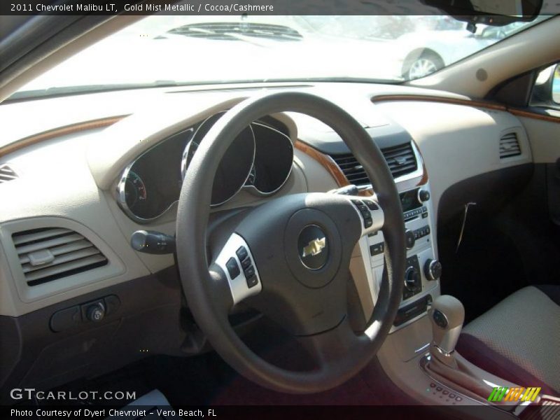 Gold Mist Metallic / Cocoa/Cashmere 2011 Chevrolet Malibu LT