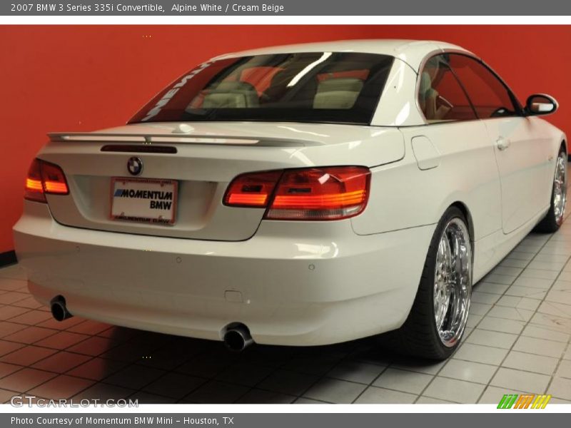 Alpine White / Cream Beige 2007 BMW 3 Series 335i Convertible