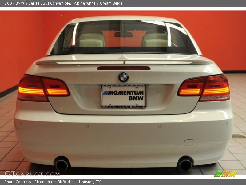 Alpine White / Cream Beige 2007 BMW 3 Series 335i Convertible