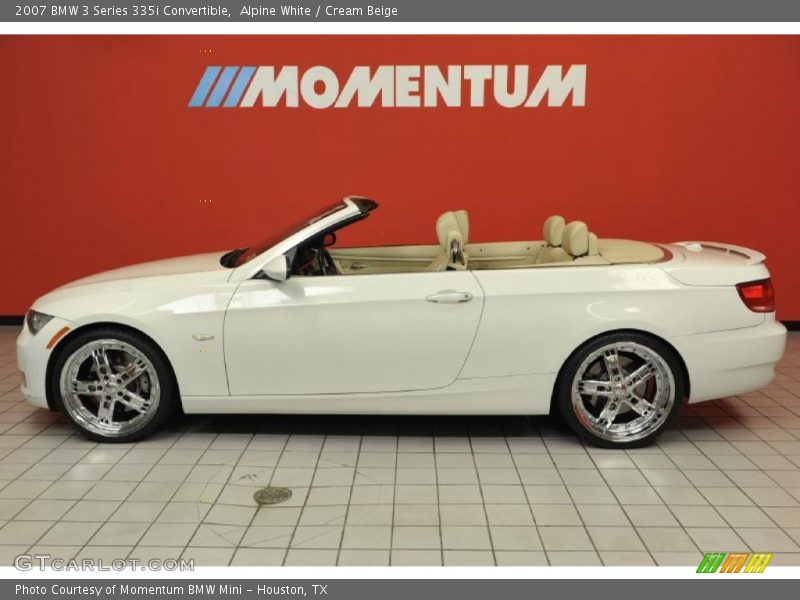 Alpine White / Cream Beige 2007 BMW 3 Series 335i Convertible