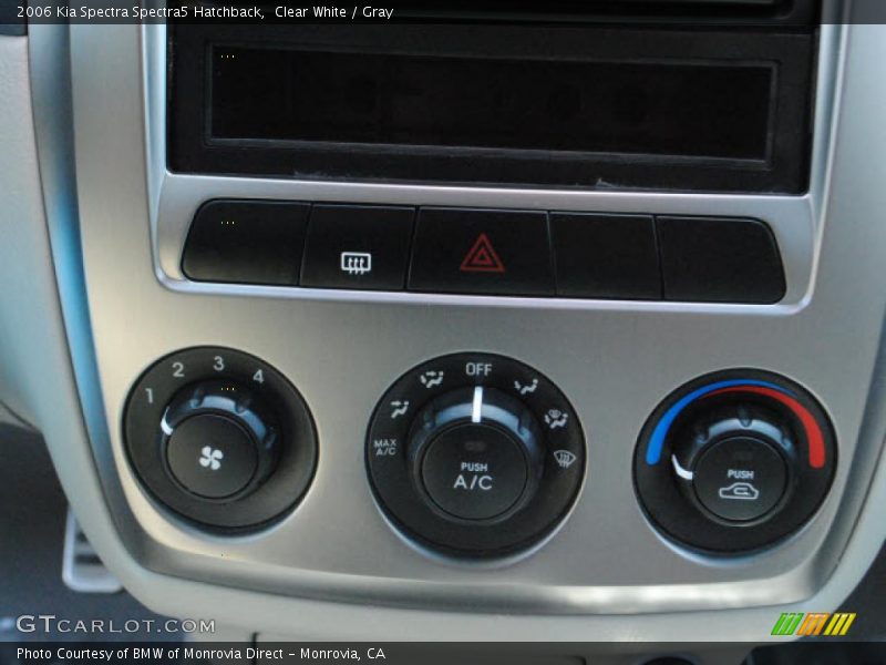 Controls of 2006 Spectra Spectra5 Hatchback