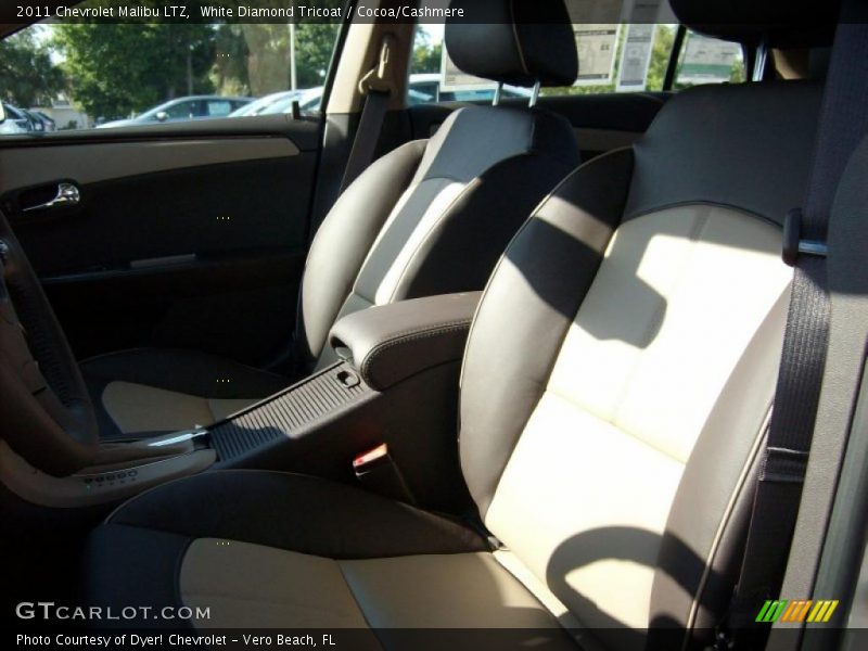 White Diamond Tricoat / Cocoa/Cashmere 2011 Chevrolet Malibu LTZ