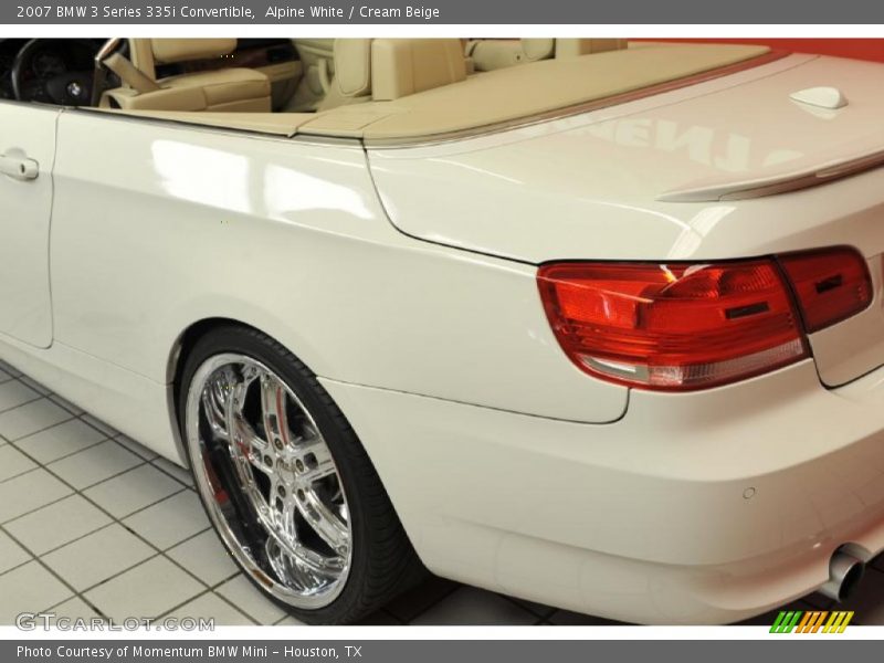 Alpine White / Cream Beige 2007 BMW 3 Series 335i Convertible